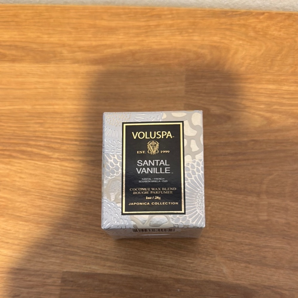 Voluspa Santal Vanille Candle - 1 oz/28 g (Brand New)